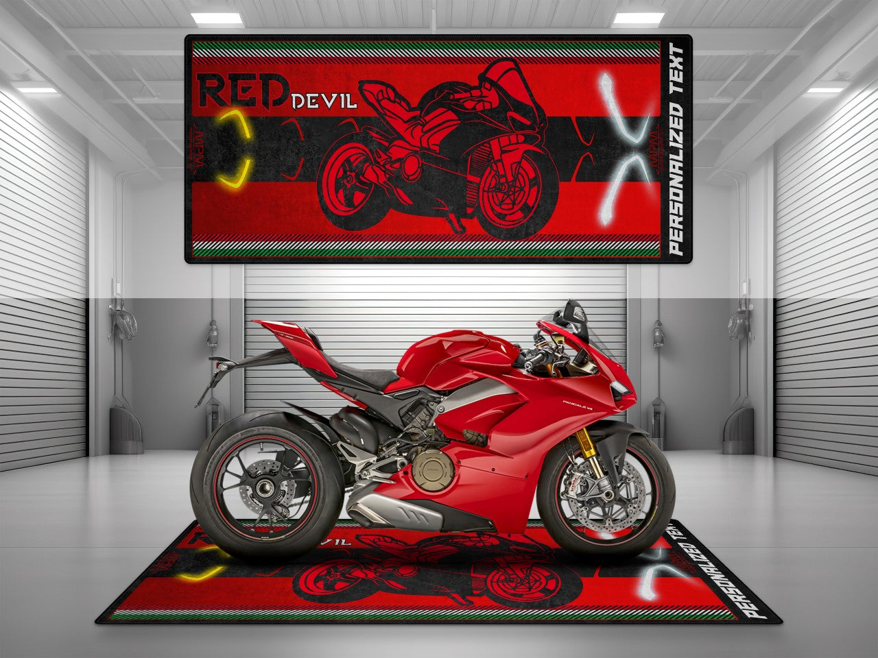 Motorcycle Mat for Ducati Panigale Motorcycle - U801 - Howling Moto