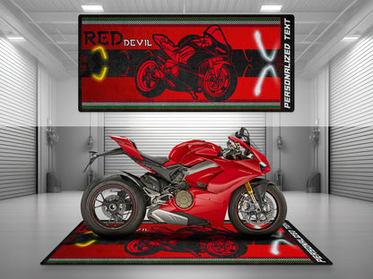 Motorcycle Mat for Ducati Panigale Motorcycle - U801 - Howling Moto