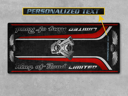 Motorcycle Mat For Cruiser Motorcycle "King of Road Limited" - MM4121 - Howling Moto