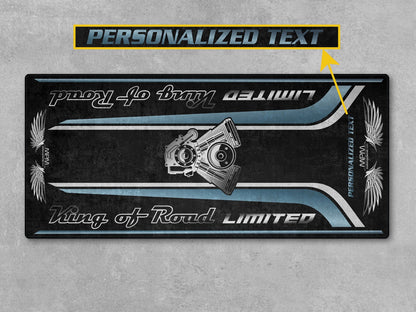 Motorcycle Mat For Cruiser Motorcycle "King of Road Limited" - MM4121 - Howling Moto