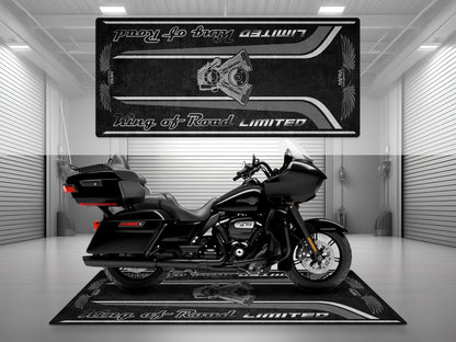 Motorcycle Mat For Cruiser Motorcycle "King of Road Limited" - MM4121 - Howling Moto