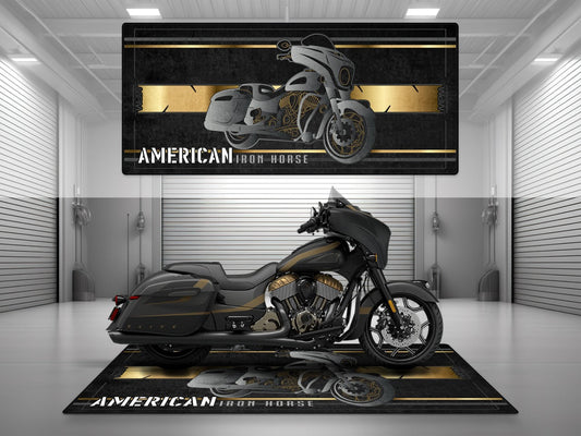 Motorcycle Mat for Indian Chieftain Motorcycle - U302 - Howling Moto