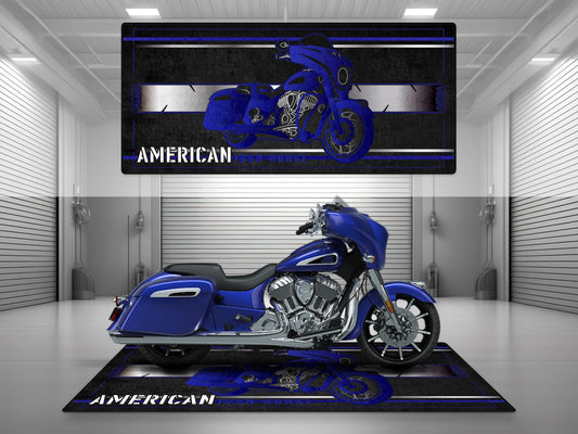 Motorcycle Mat for Indian Chieftain Motorcycle - U302 - Howling Moto