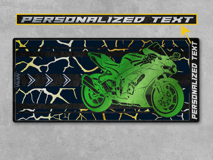 Motorcycle Mat for Kawasaki Motorcycle - U202 - Howling Moto