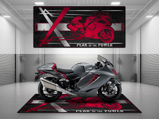 Motorcycle Mat for Suzuki Hayabusa Motorcycle - U101 - Howling Moto