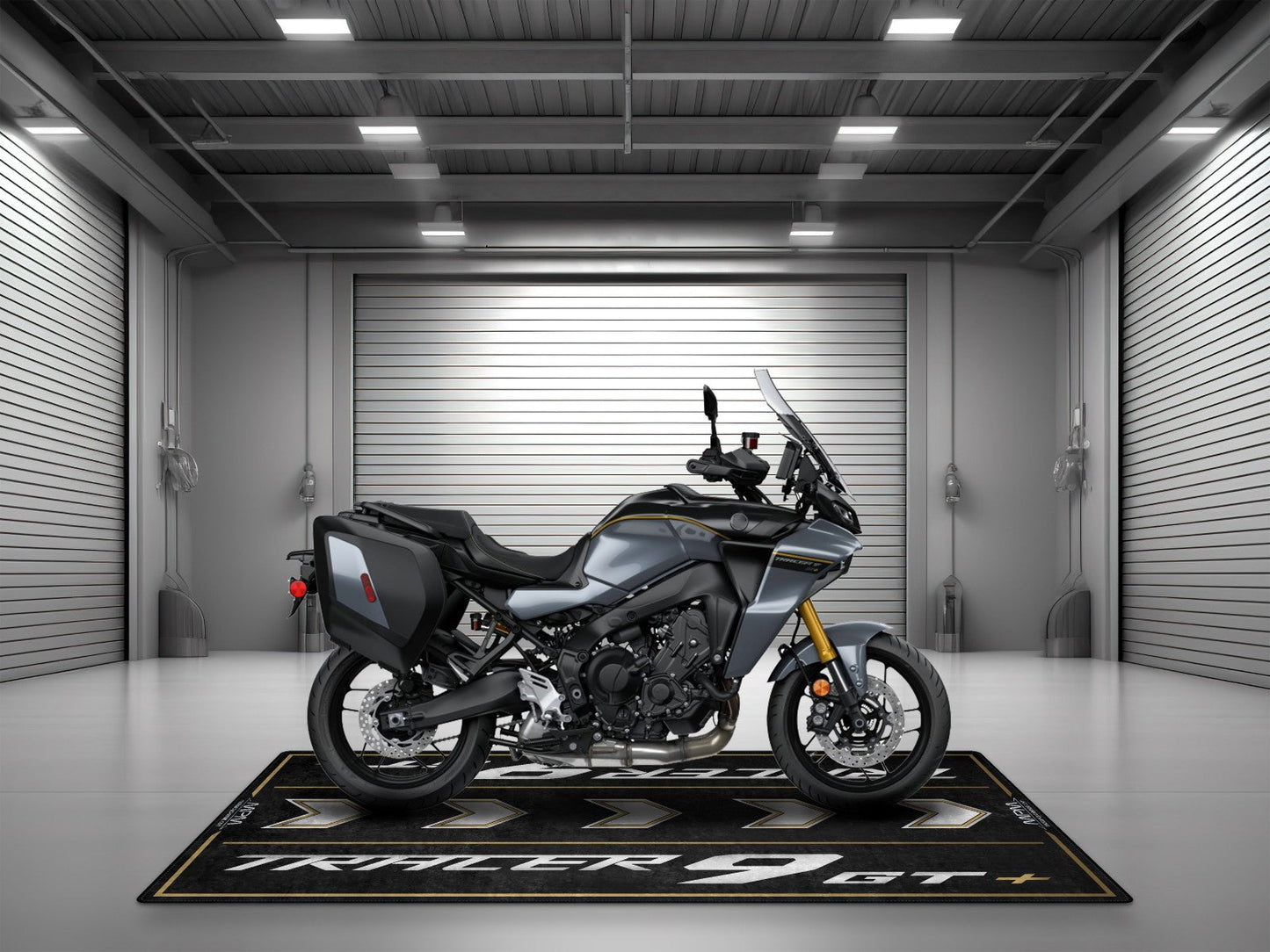 Designed Pit Mat for Yamaha Tracer 9 GT Motorcycle - MM4137 - Howling Moto