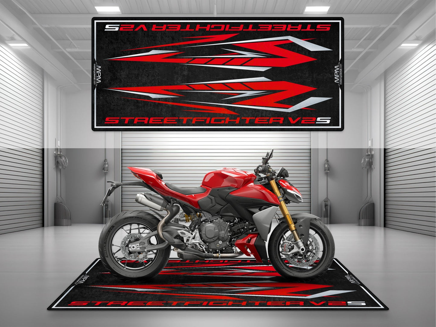 MPM Motorcycle Mat for Ducati Streetfighter V2 S - MM4202 - Howling Moto