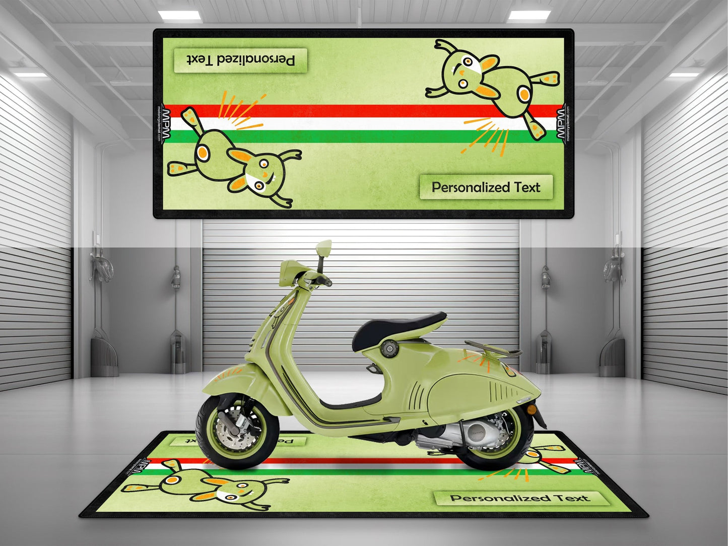 MPM Motorcycle Mat for Vespa Bunny Design - U1102 - Howling Moto