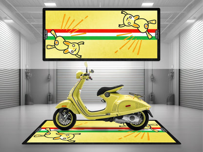 MPM Motorcycle Mat for Vespa Bunny Design - U1102 - Howling Moto