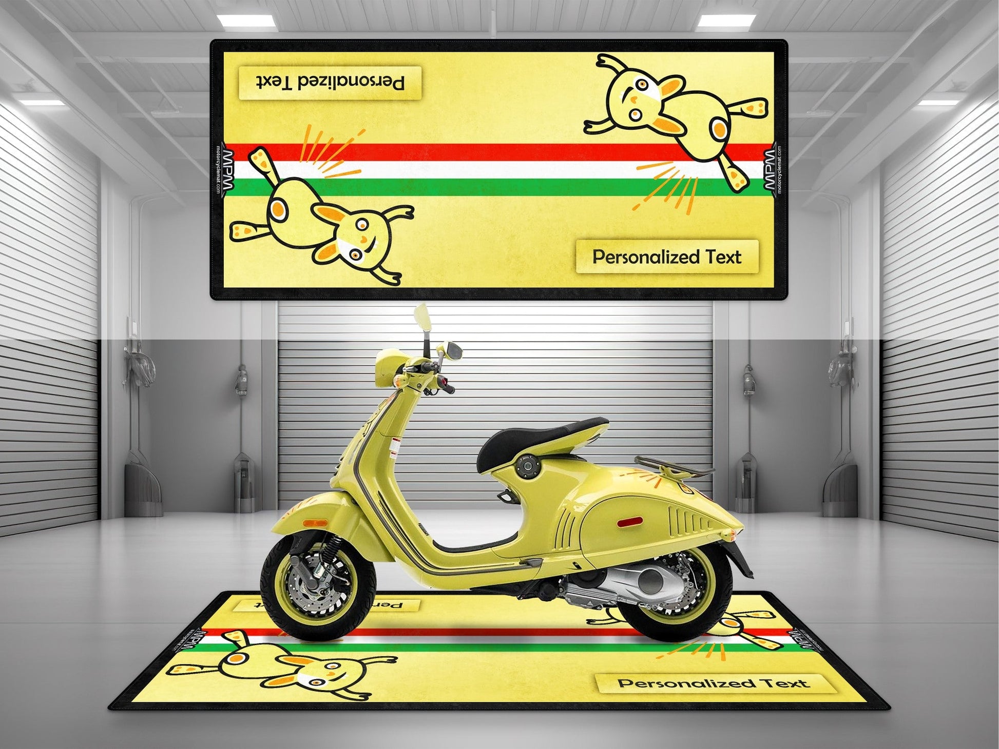 MPM Motorcycle Mat for Vespa Bunny Design - U1102 - Howling Moto