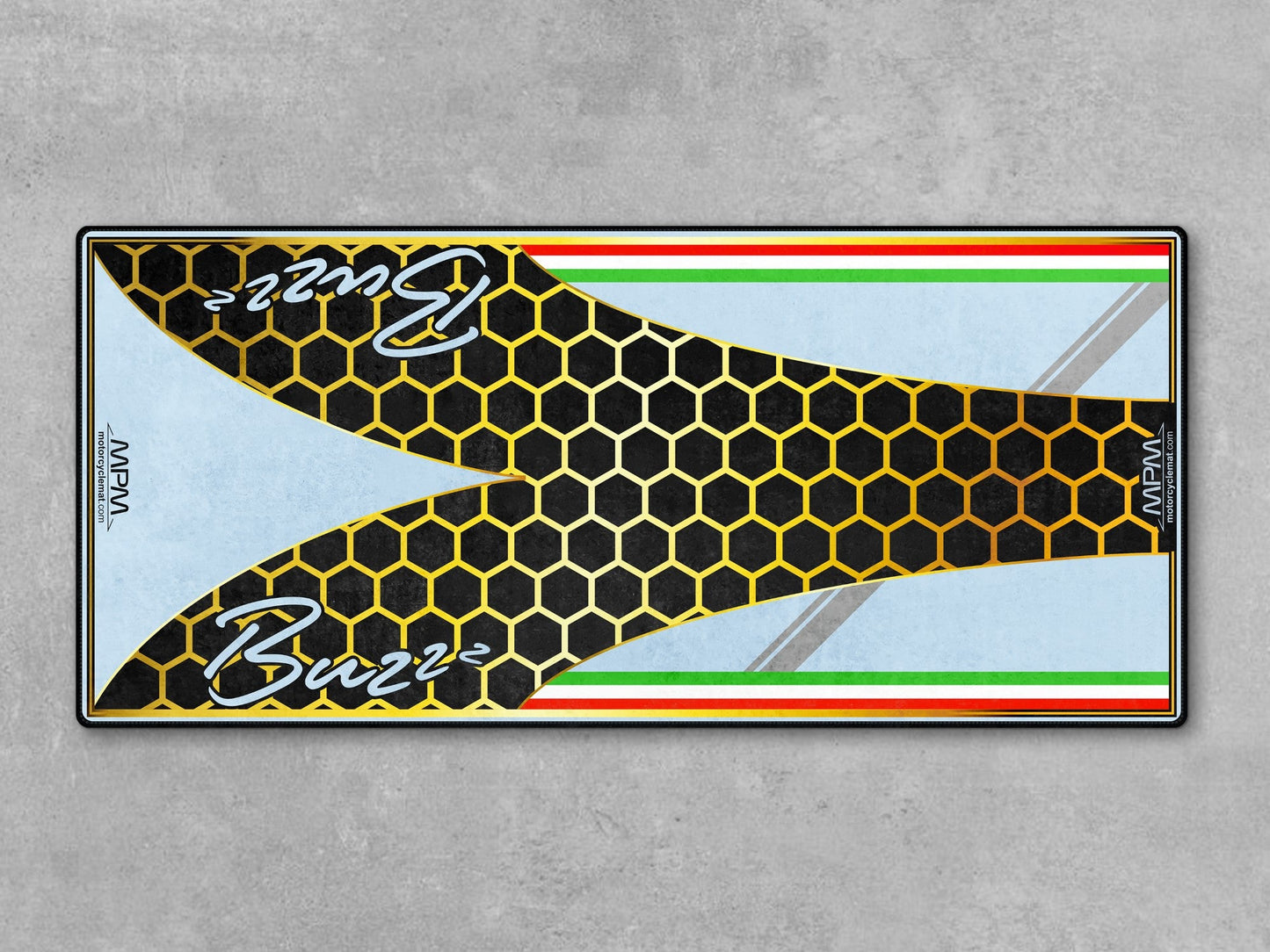 MPM Motorcycle Mat for Vespa Buzzz Design - U1101 - Howling Moto