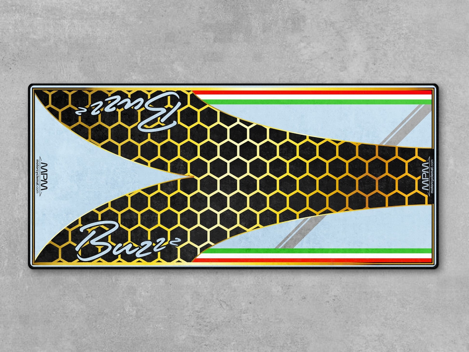 MPM Motorcycle Mat for Vespa Buzzz Design - U1101 - Howling Moto