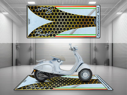 MPM Motorcycle Mat for Vespa Buzzz Design - U1101 - Howling Moto