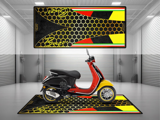 MPM Motorcycle Mat for Vespa Buzzz Design - U1101 - Howling Moto