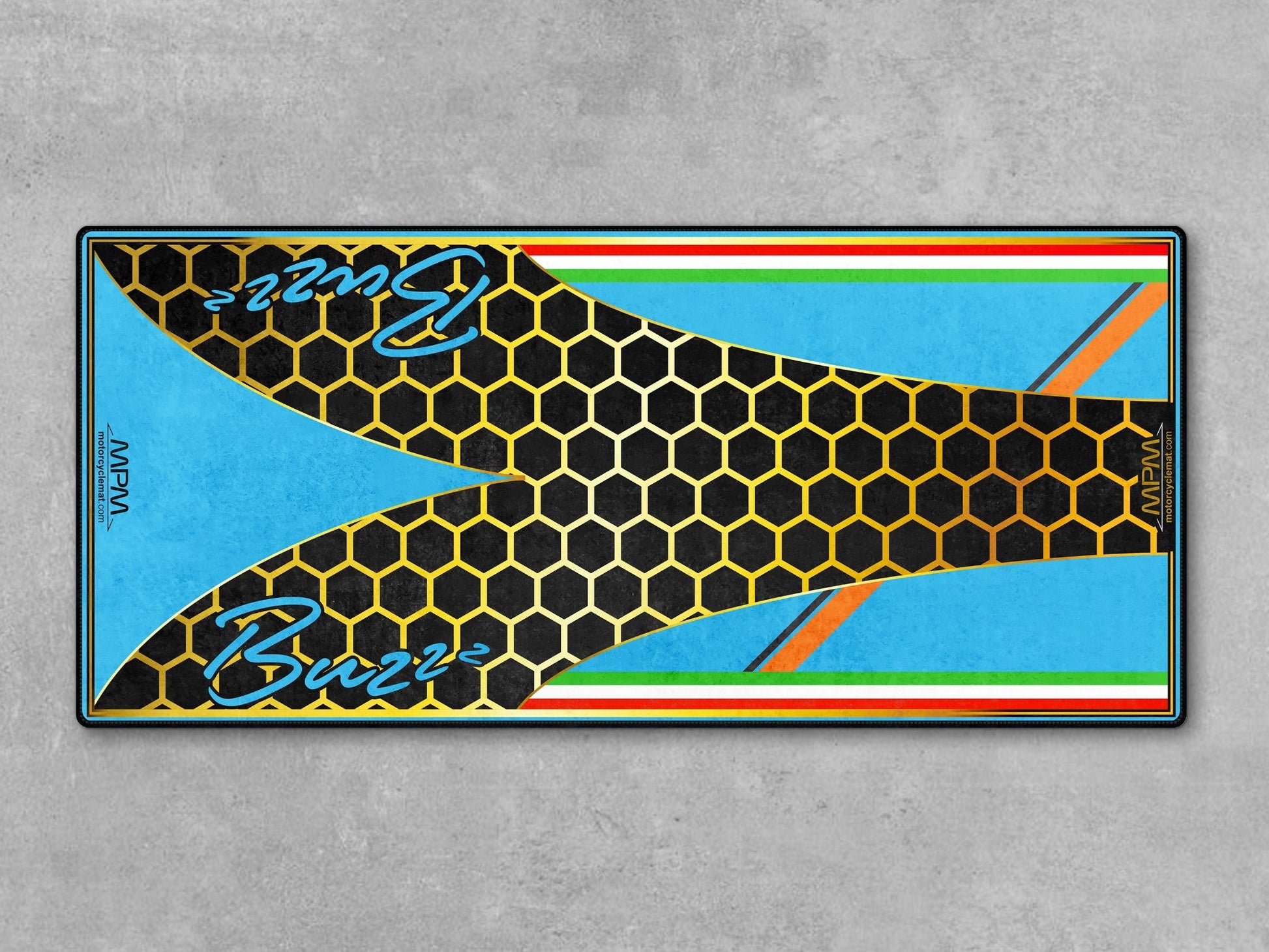 MPM Motorcycle Mat for Vespa Buzzz Design - U1101 - Howling Moto