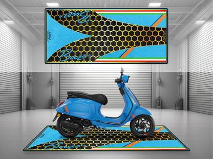 MPM Motorcycle Mat for Vespa Buzzz Design - U1101 - Howling Moto