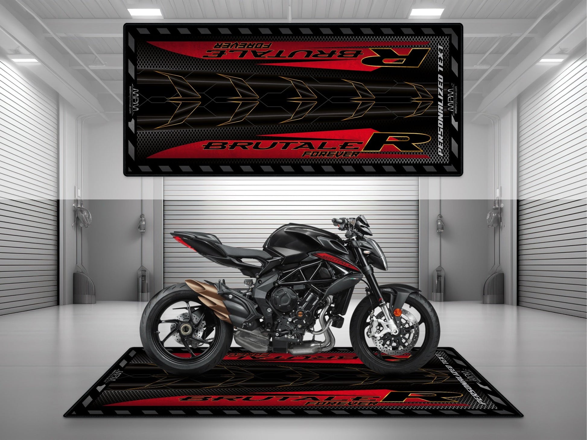 MPM Motorcycle Mat for MV Agusta Brutale R - U1503 - Howling Moto