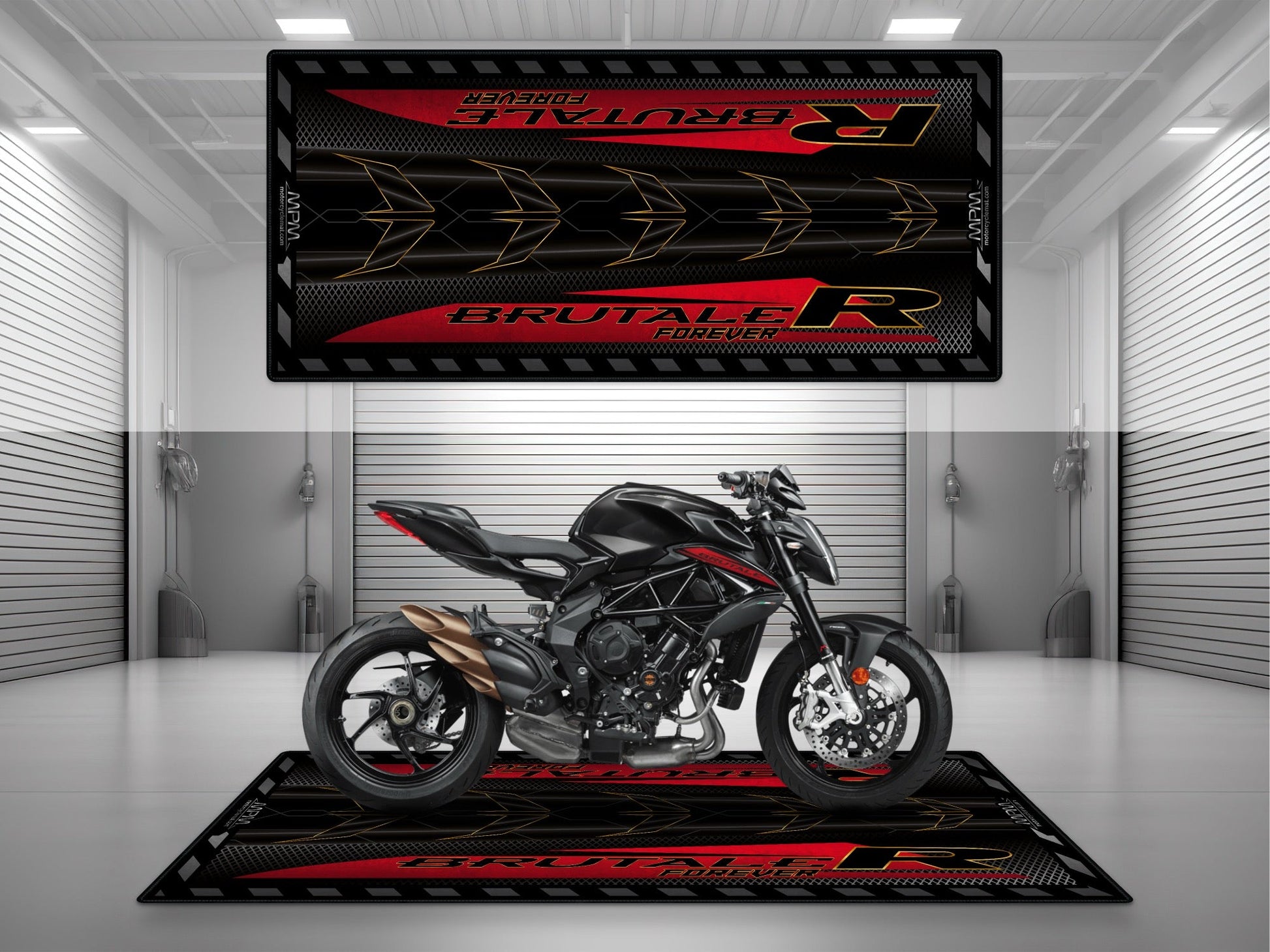 MPM Motorcycle Mat for MV Agusta Brutale R - U1503 - Howling Moto