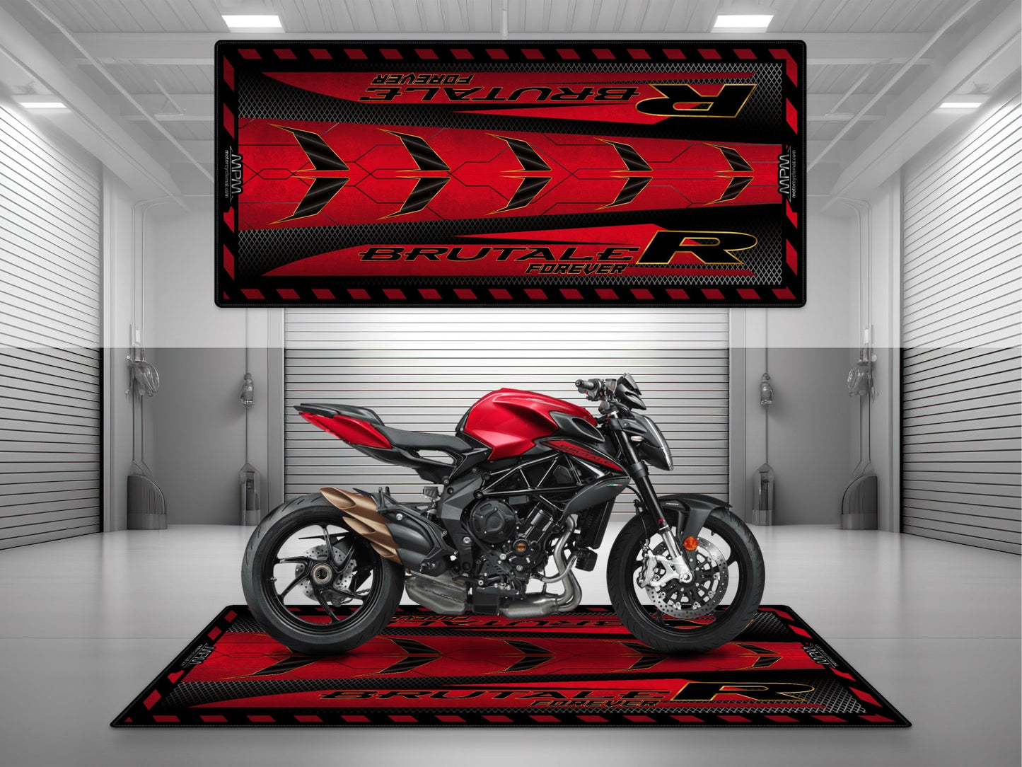 MPM Motorcycle Mat for MV Agusta Brutale R - U1503 - Howling Moto