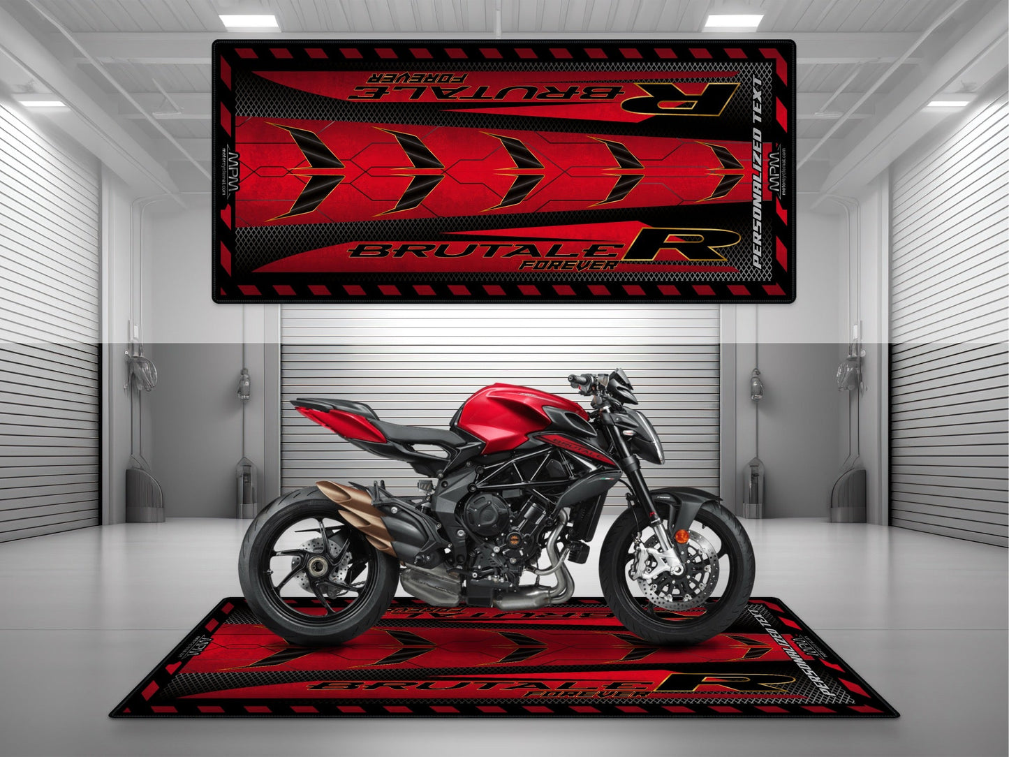MPM Motorcycle Mat for MV Agusta Brutale R - U1503 - Howling Moto