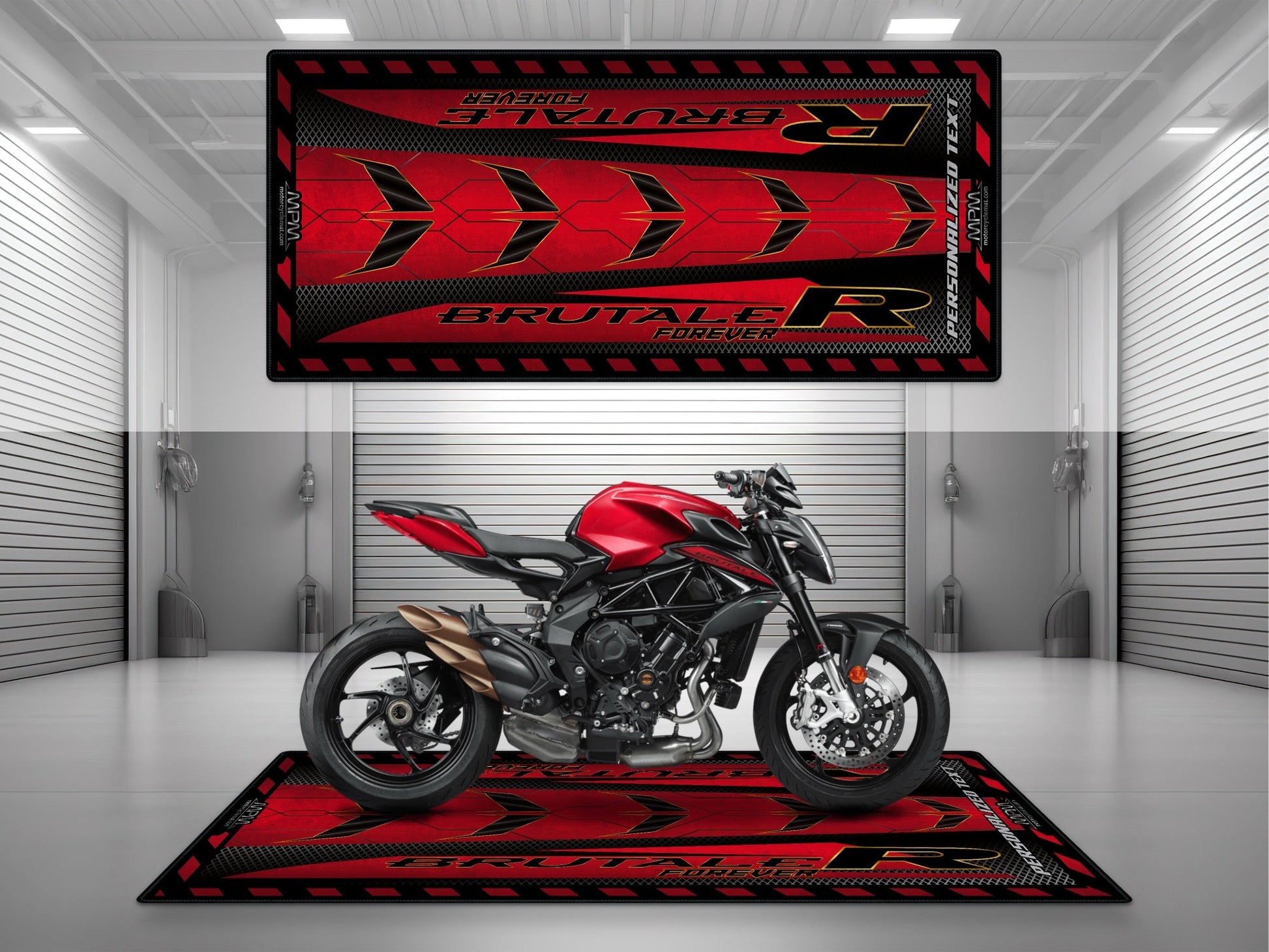 MPM Motorcycle Mat for MV Agusta Brutale R - U1503 - Howling Moto