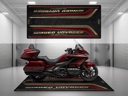 MPM Motorcycle Mat for Honda Goldwing 50th Anniversary - MM4211 - Howling Moto