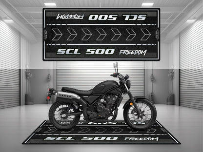 Designed Pit Mat for Honda SCL500 Motorcycle - MM7448 - Howling Moto