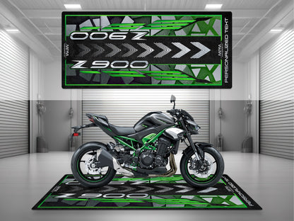 MPM Motorcycle Mat for Kawasaki Z900 - U203 - Howling Moto