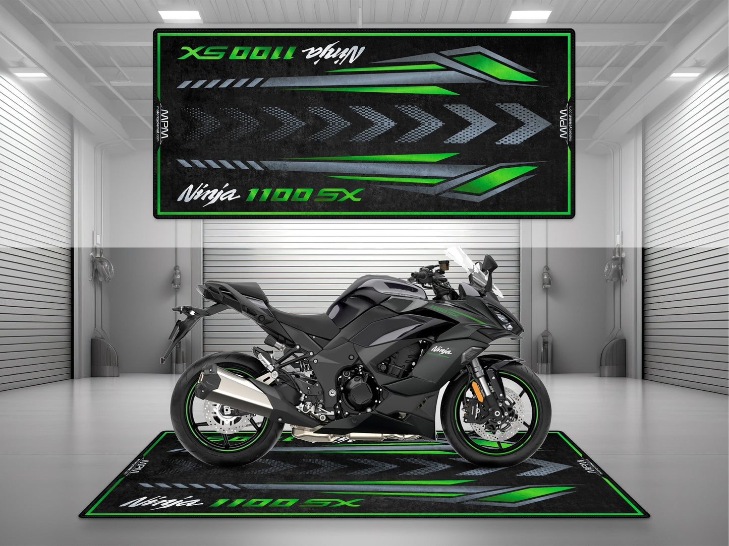 MPM Motorcycle Mat for Kawasaki Ninja 1100 SX - MM4228 - Howling Moto
