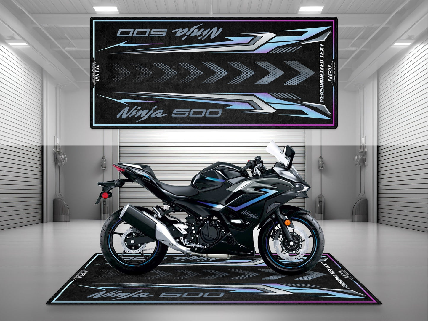 MPM Motorcycle Mat for Kawasaki Ninja 500 SE - MM4230 - Howling Moto