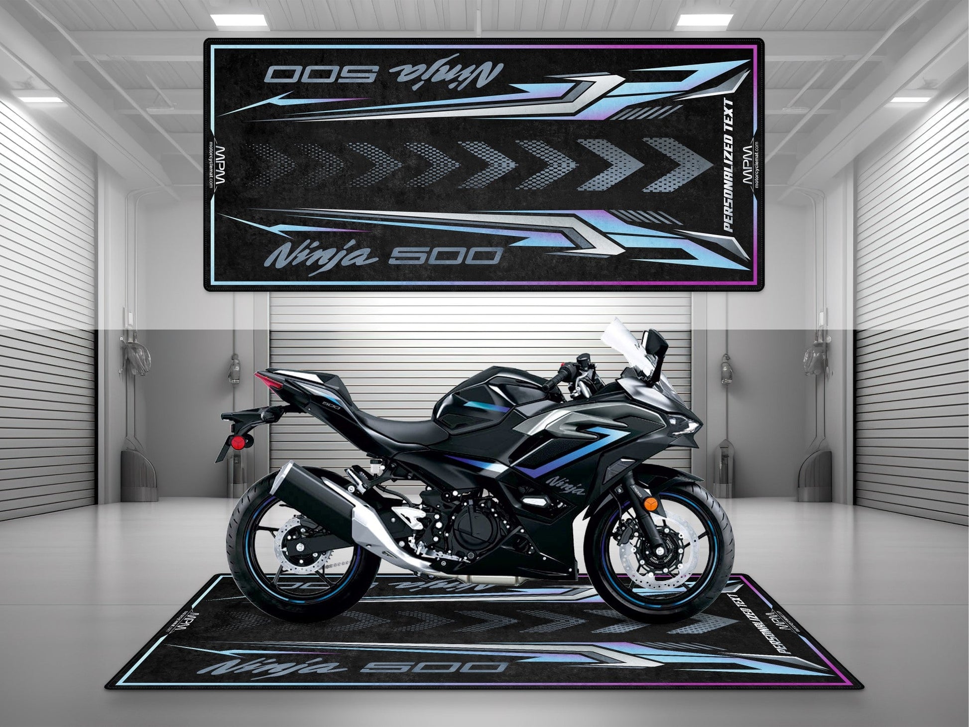 MPM Motorcycle Mat for Kawasaki Ninja 500 SE - MM4230 - Howling Moto