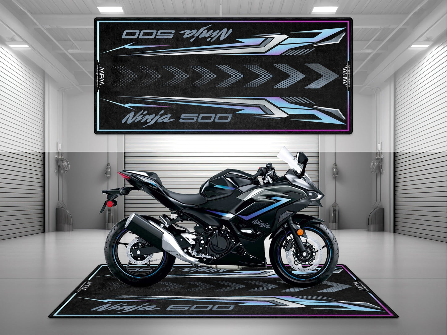 MPM Motorcycle Mat for Kawasaki Ninja 500 SE - MM4230 - Howling Moto