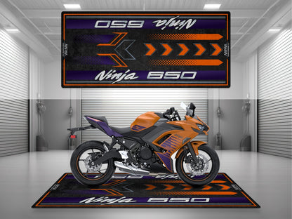MPM Motorcycle Mat for Kawasaki Ninja 650 - MM7388 - Howling Moto