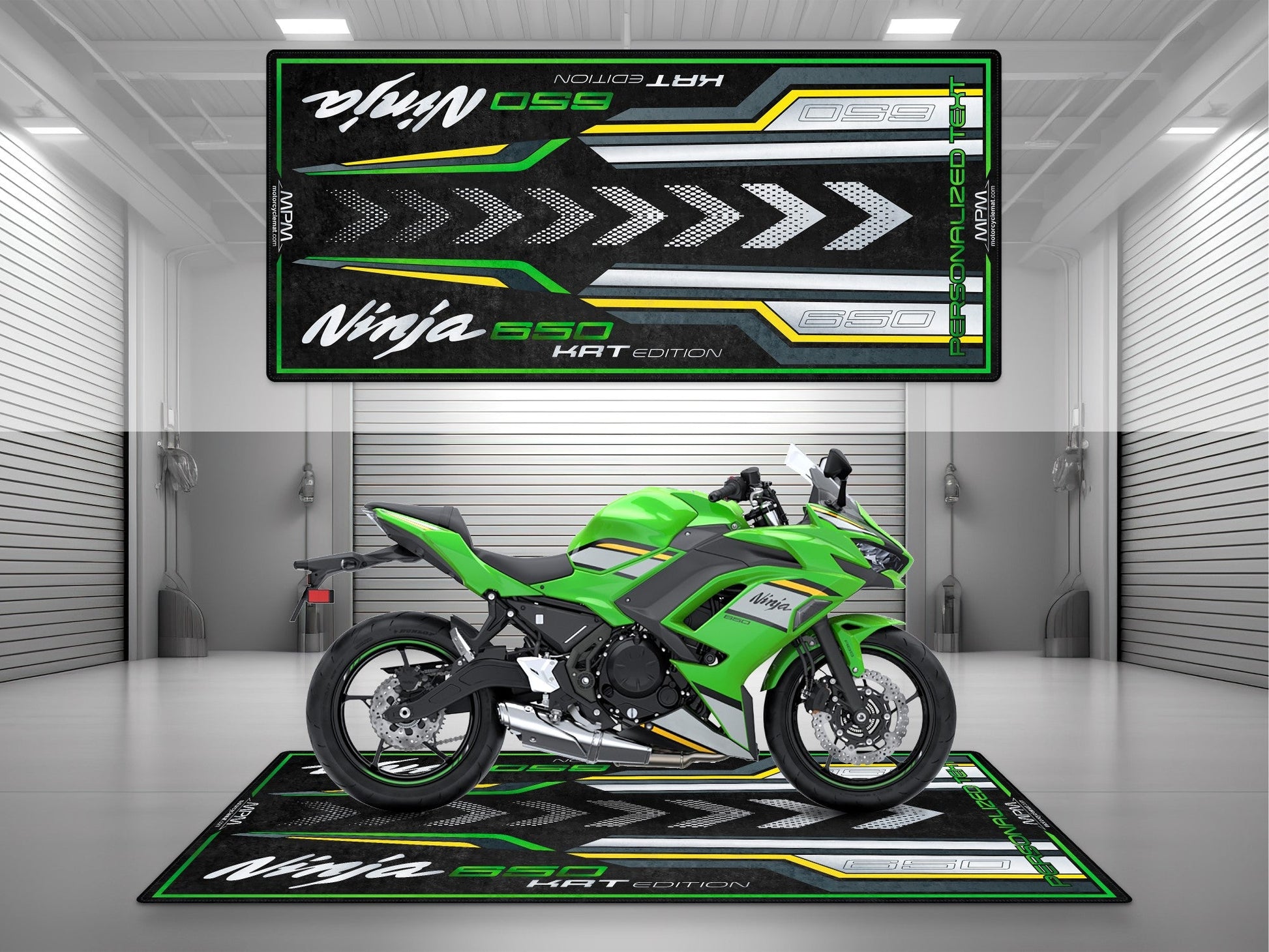 MPM Motorcycle Mat for Kawasaki Ninja 650 KRT Edition - MM7389 - Howling Moto