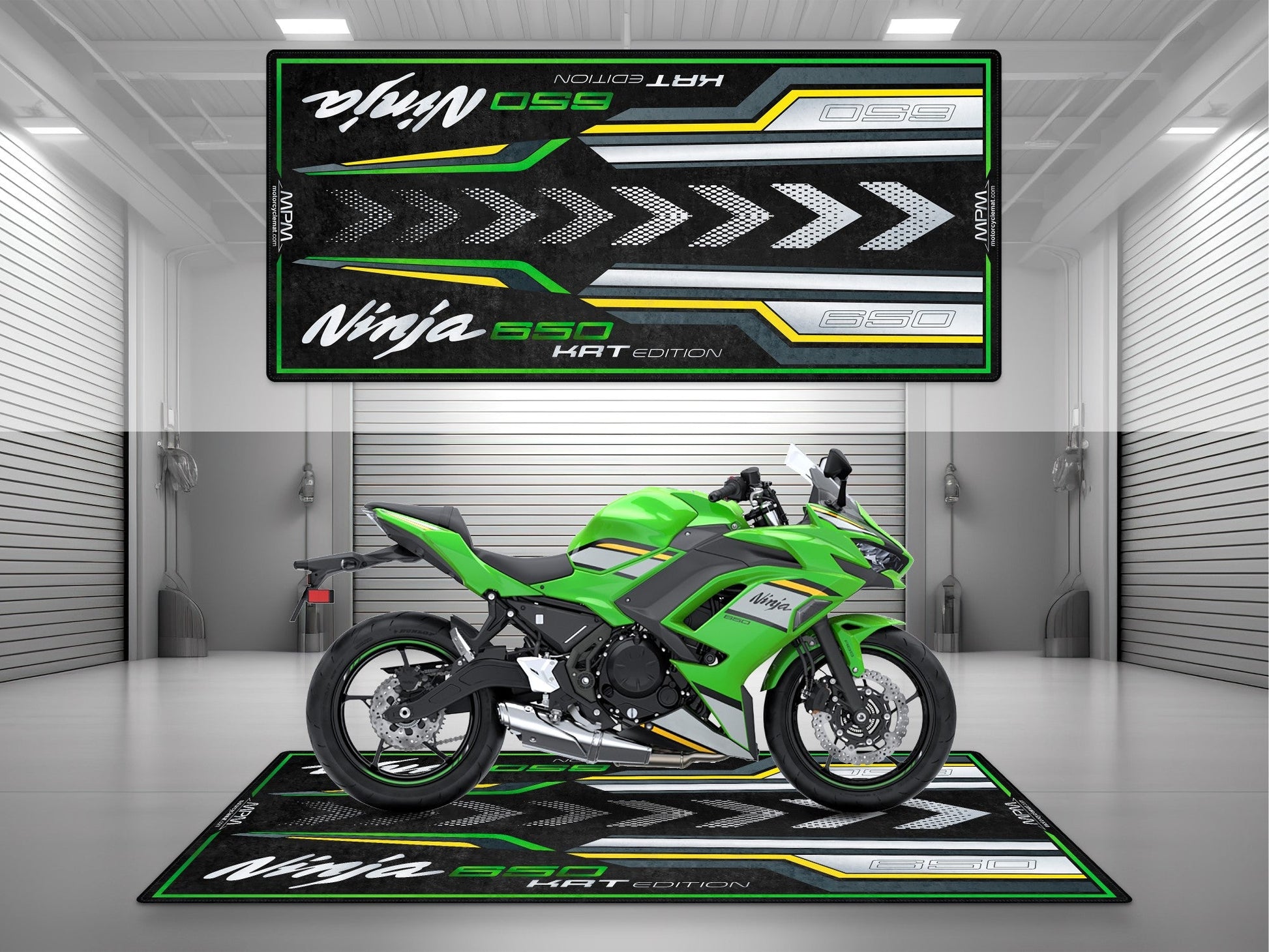 MPM Motorcycle Mat for Kawasaki Ninja 650 KRT Edition - MM7389 - Howling Moto