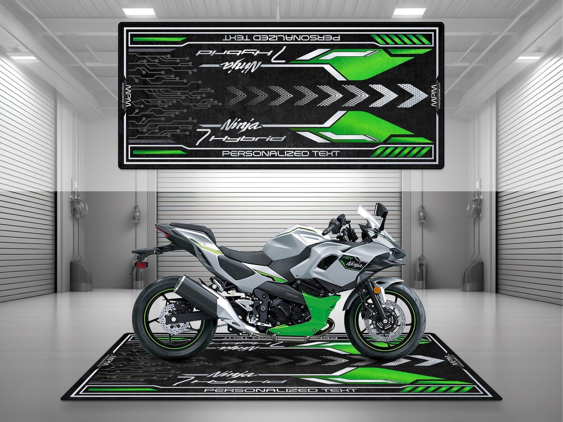 MPM Motorcycle Mat for Kawasaki Ninja 7 Hybrid - MM4229 - Howling Moto