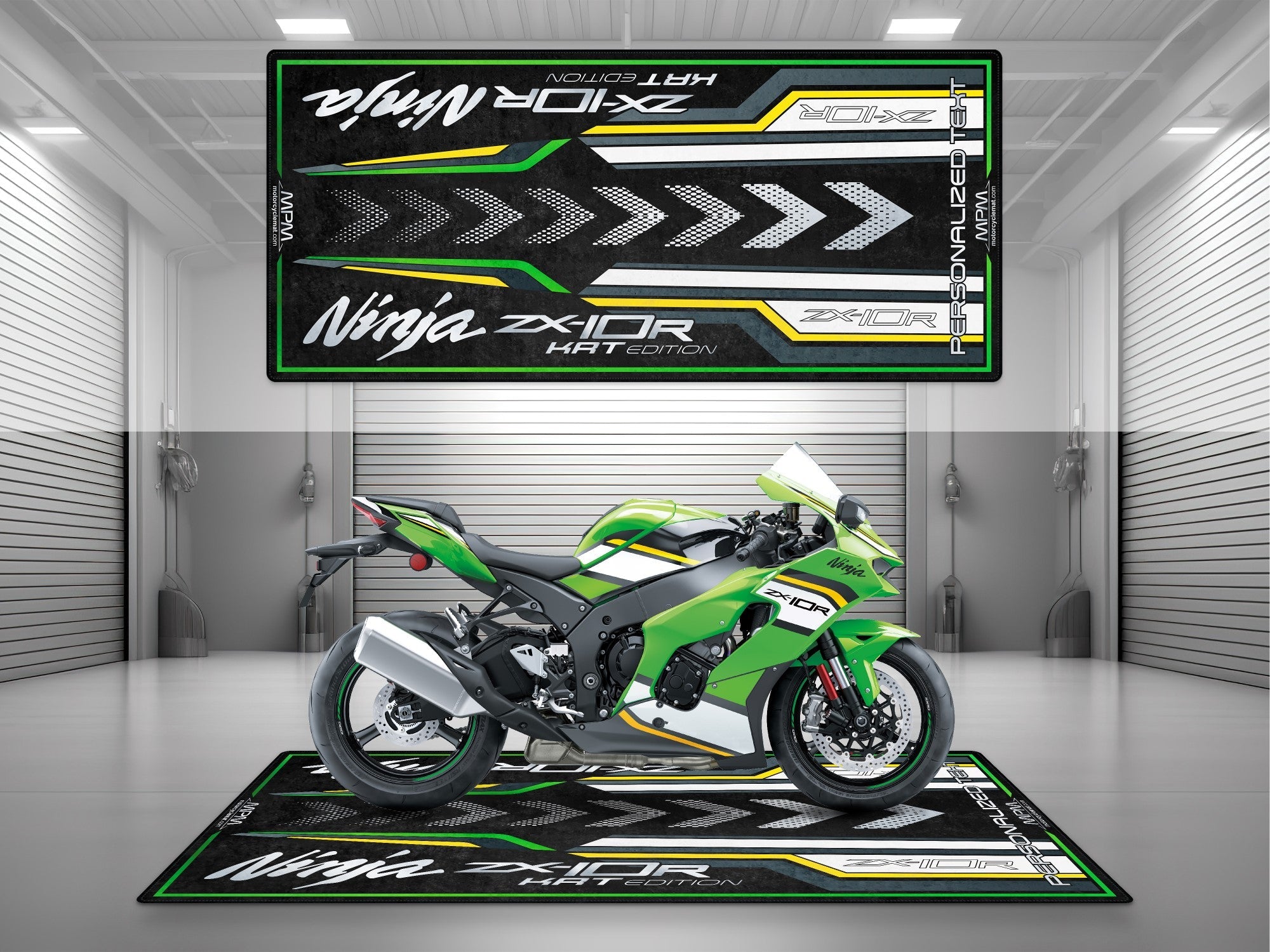 MPM Motorcycle Mat for Kawasaki Ninja ZX-10R KRT Edition - MM7399 MPM Motorcycle Mat for Kawasaki Ninja ZX-10R KRT Edition - MM7399