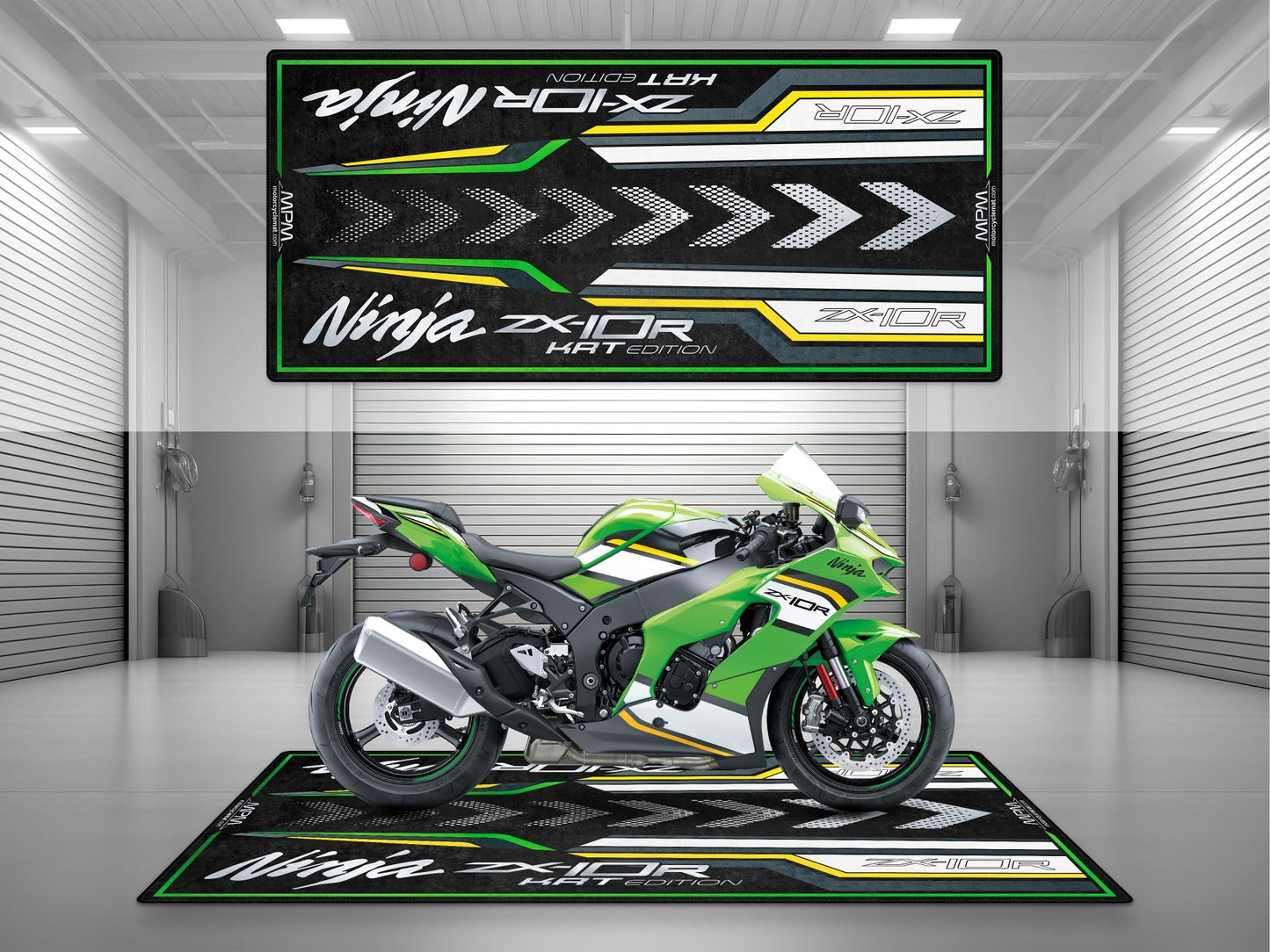 MPM Motorcycle Mat for Kawasaki Ninja ZX-10R KRT Edition - MM7399 - Howling Moto