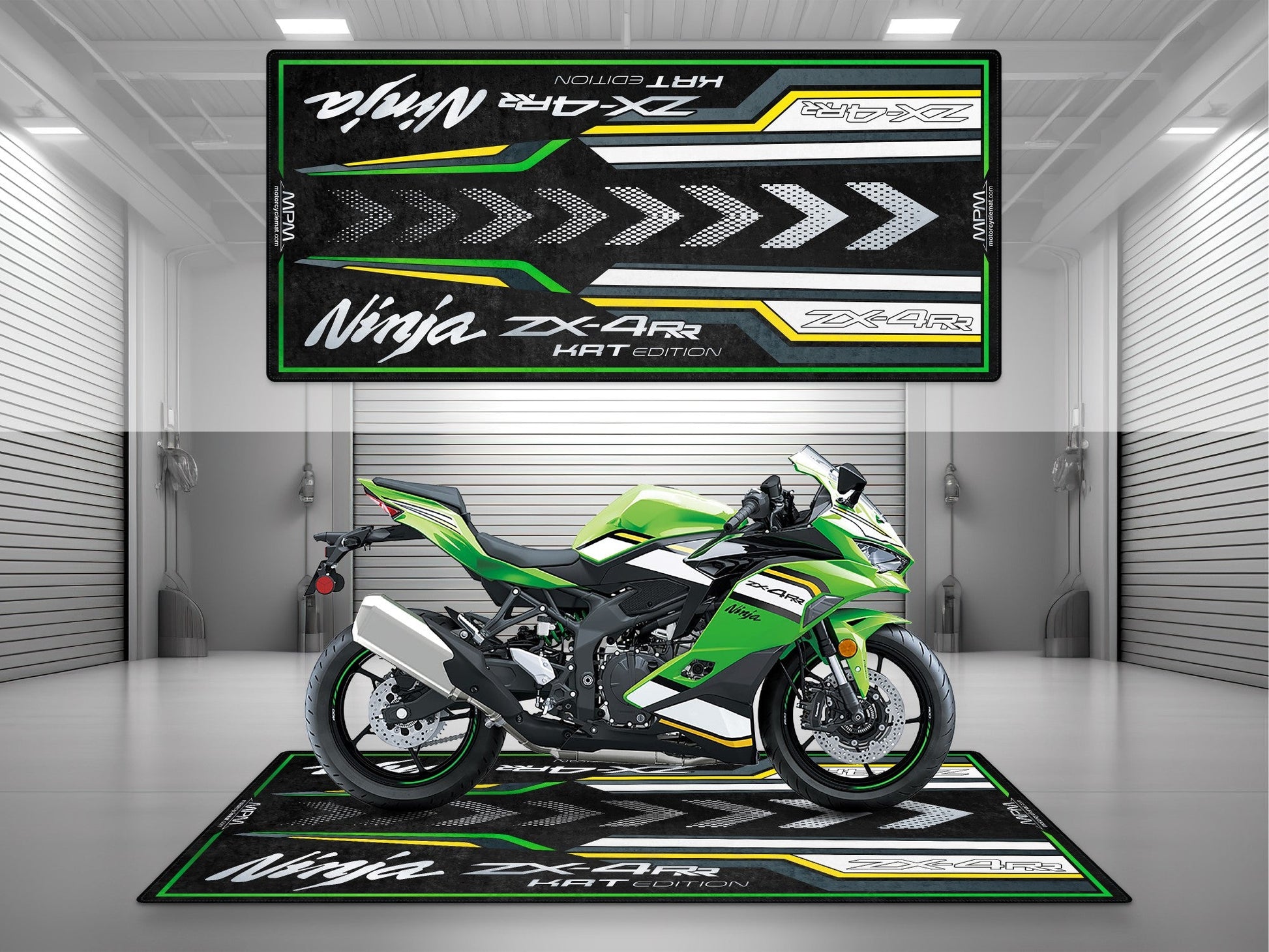 MPM Motorcycle Mat for Kawasaki Ninja ZX-4RR KRT Edition - MM7393 - Howling Moto