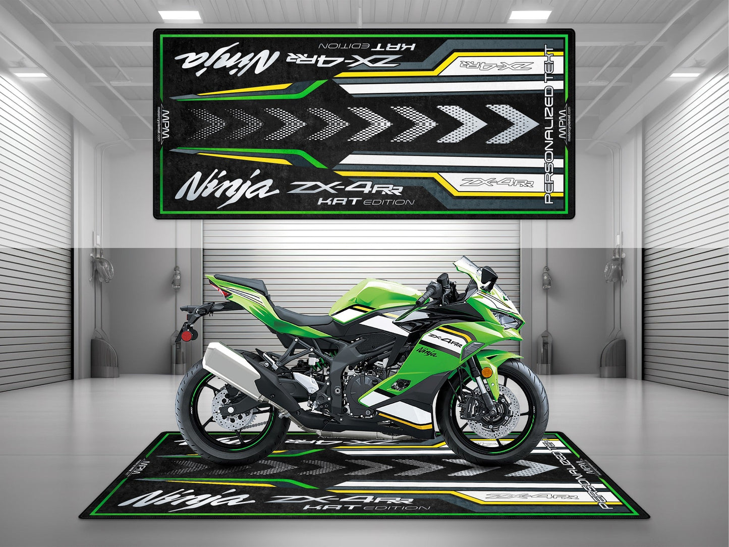MPM Motorcycle Mat for Kawasaki Ninja ZX-4RR KRT Edition - MM7393 - Howling Moto