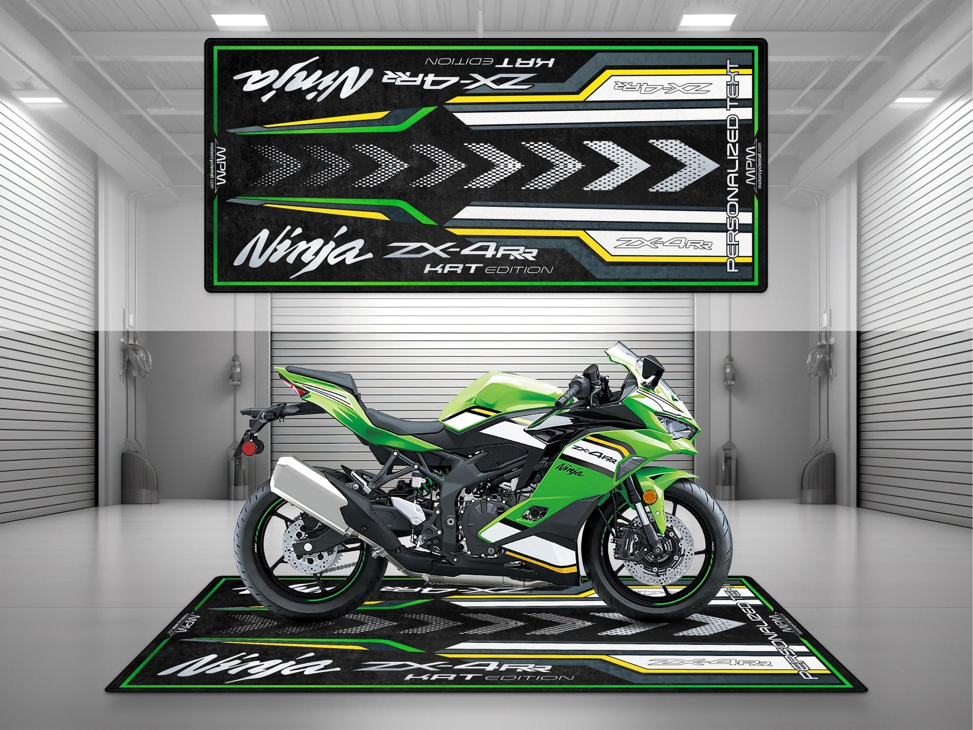 MPM Motorcycle Mat for Kawasaki Ninja ZX-4RR KRT Edition - MM7393 - Howling Moto