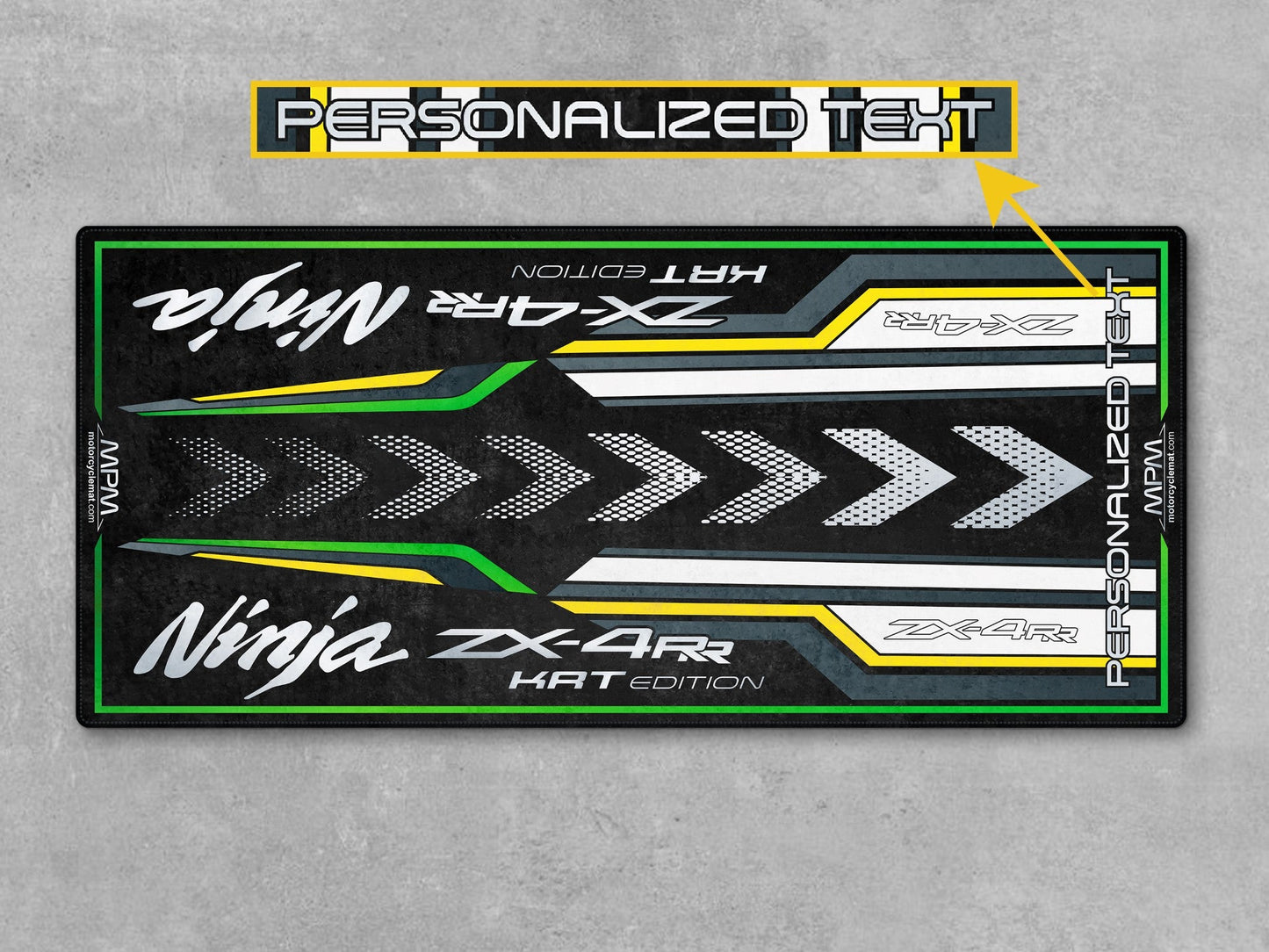 MPM Motorcycle Mat for Kawasaki Ninja ZX-4RR KRT Edition - MM7393 - Howling Moto