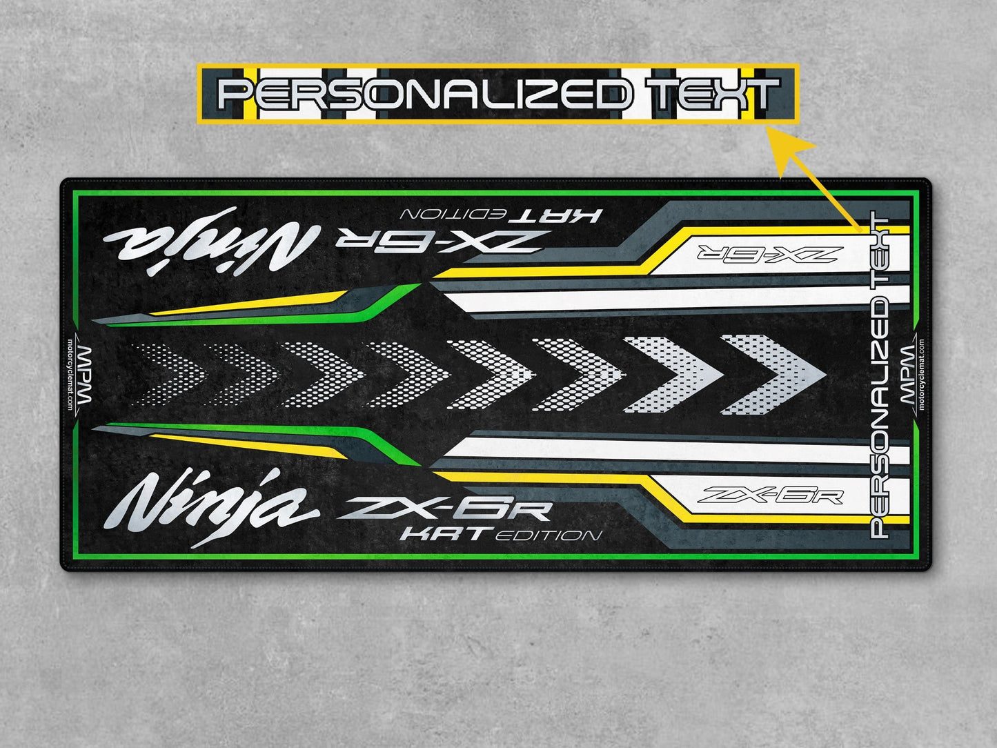 MPM Motorcycle Mat for Kawasaki Ninja ZX-6R KRT Edition - MM7396 - Howling Moto