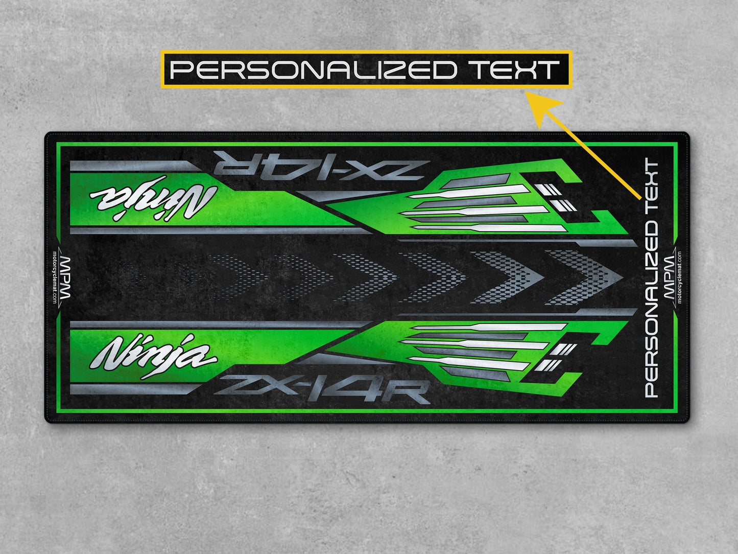 MPM Motorcycle Mat for Kawasaki Ninja ZX-14R - MM7403 - Howling Moto