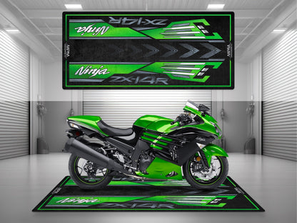 MPM Motorcycle Mat for Kawasaki Ninja ZX-14R - MM7403 - Howling Moto