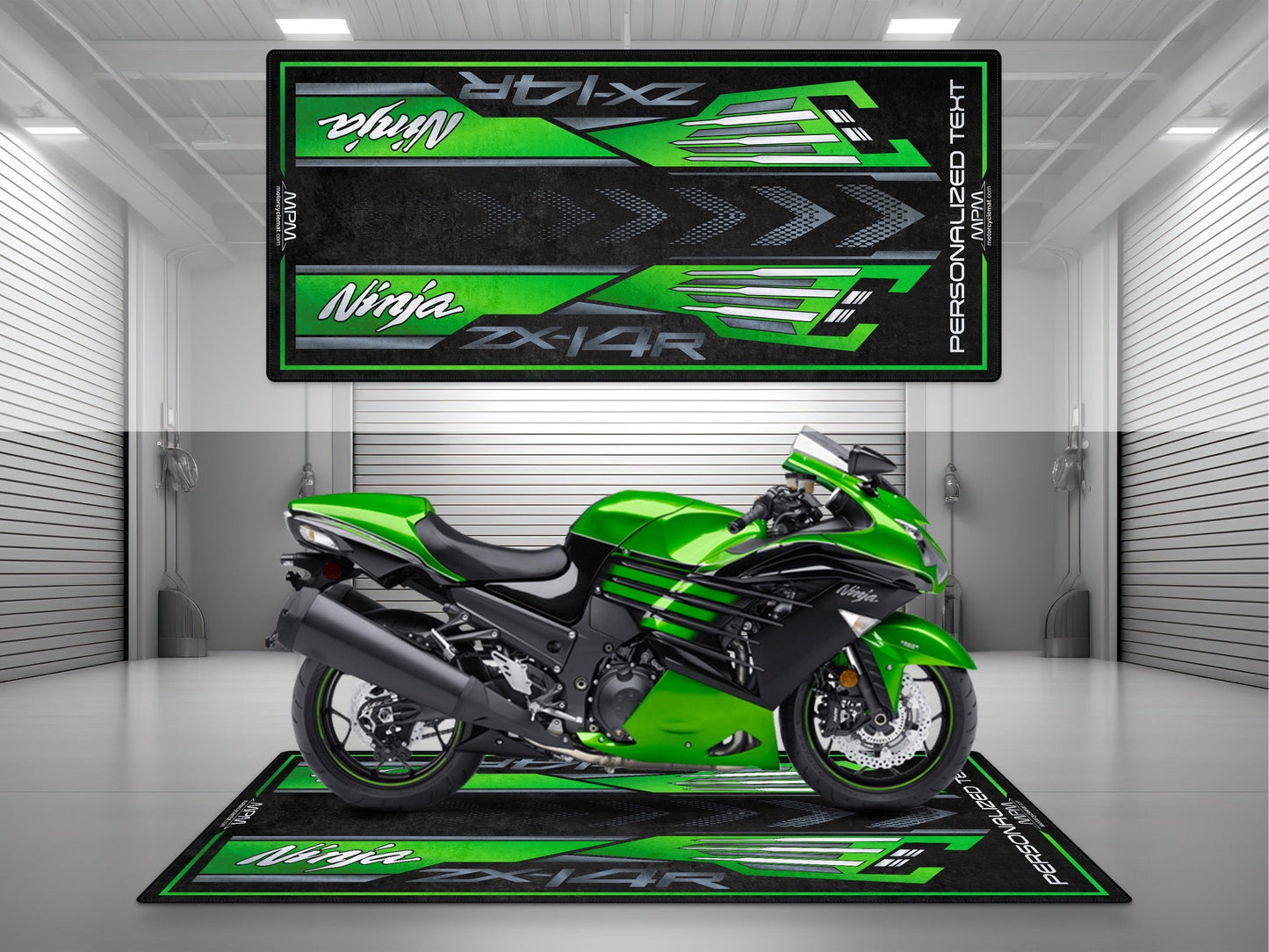MPM Motorcycle Mat for Kawasaki Ninja ZX-14R - MM7403 - Howling Moto