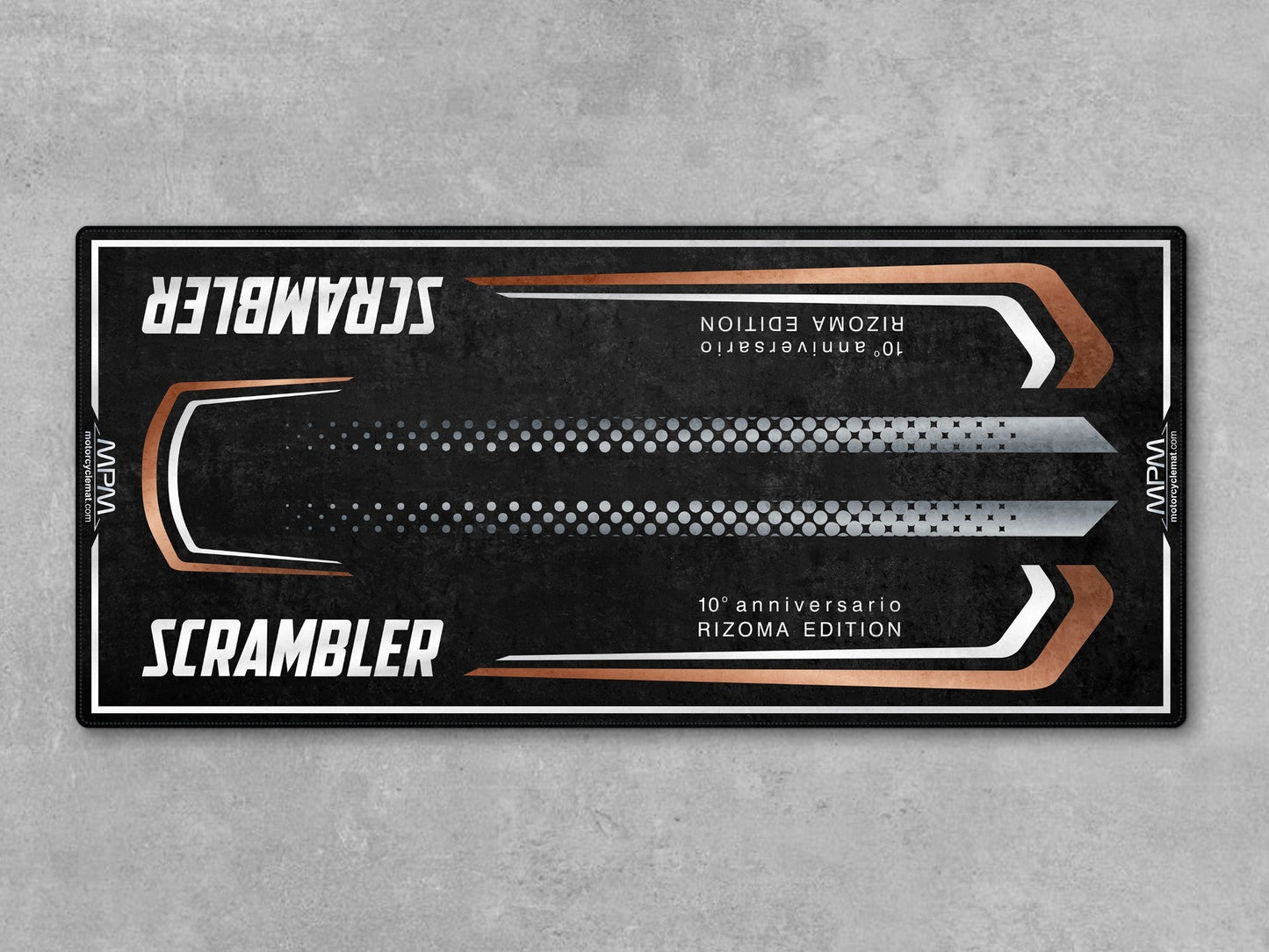 MPM Motorcycle Mat for Scrambler 10th Anniversary Rizoma Edition - MM4207 - Howling Moto