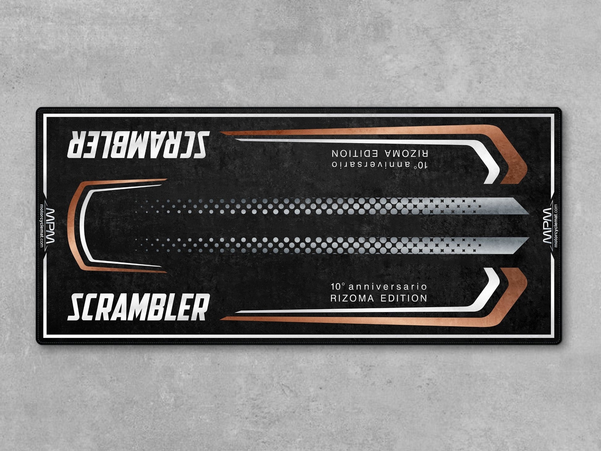 MPM Motorcycle Mat for Scrambler 10th Anniversary Rizoma Edition - MM4207 - Howling Moto