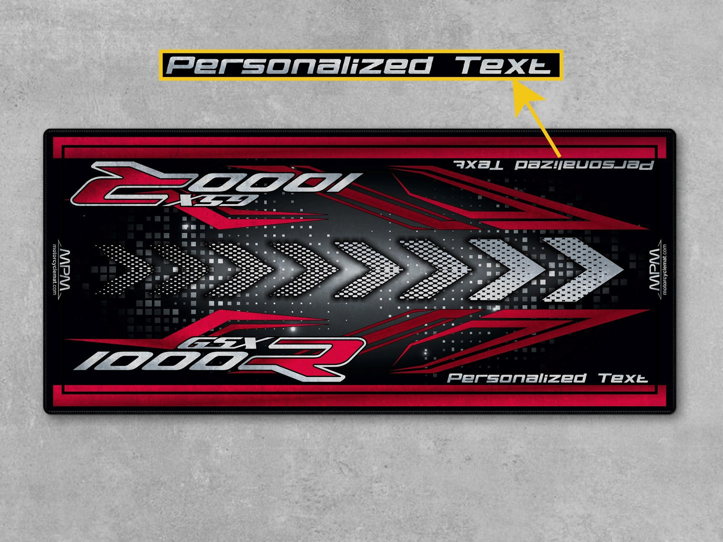 MPM Motorcycle Mat for 2025 Suzuki GSX-R1000 - U103 - Howling Moto