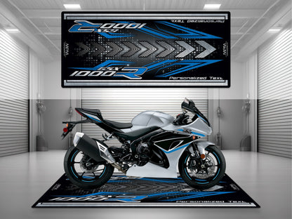 MPM Motorcycle Mat for 2025 Suzuki GSX-R1000 - U103 - Howling Moto